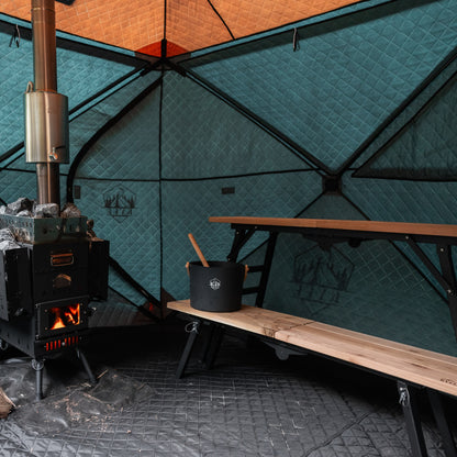 Portable Sauna Bench - 2 Piece Set