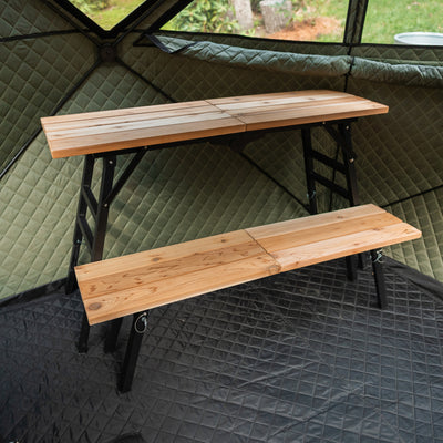 Banc de sauna portable - Lot de 2